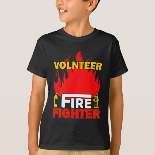 Volnteer Firefighter Fireman Gift Proud Firefighte T-Shirt (Vorderseite)