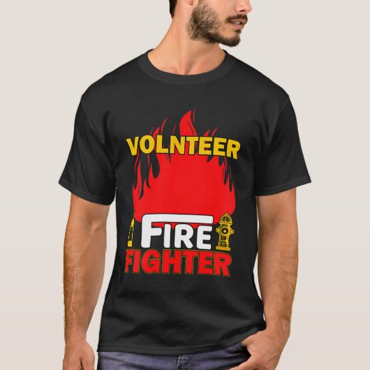 Volnteer Firefighter Fireman Gift Proud Firefighte T-Shirt (Vorderseite)