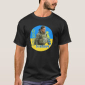 Volodymyr Zelensky Badass stehen mit der Ukraine T-Shirt (Vorderseite)