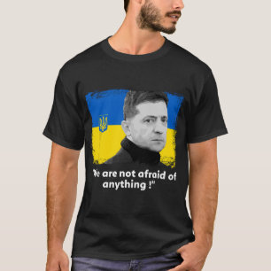 Volodymyr Zelensky I Stand bei der Ukraine Peace L T-Shirt