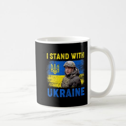 Volodymyr Zelensky I Stand mit der Ukraine Kaffeetasse (Rechts)