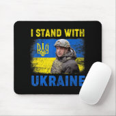 Volodymyr Zelensky I Stand mit der Ukraine Mousepad (Mit Mouse)