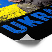 Volodymyr Zelensky I Stand mit der Ukraine Poster (Ecke)