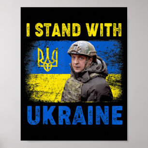 Volodymyr Zelensky I Stand mit der Ukraine  Poster