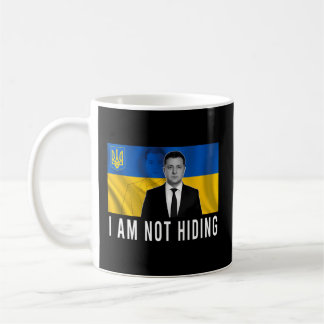 Volodymyr Zelensky I verberge die Unterstützung de Kaffeetasse