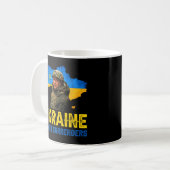 Volodymyr Zelensky Ukraine gibt nie Unterstützung Kaffeetasse (Vorderseite Links)