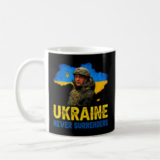Volodymyr Zelensky Ukraine gibt nie Unterstützung  Kaffeetasse