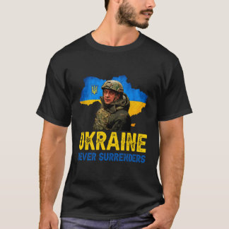 Volodymyr Zelensky Ukraine gibt nie Unterstützung  T-Shirt