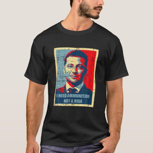 Volodymyr Zelensky Ukraine Unterstützung Ukraine L T-Shirt (Vorderseite)