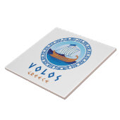 Volos, Griechenland, Griechenland, Keramik für Sch Fliese (Seite)