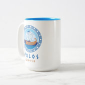 Volos, Griechenland Zweifarbige Tasse (Vorderseite Links)