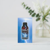 Volt-Blitz-Geschäfts-Karte Visitenkarte (Stehend Vorderseite)