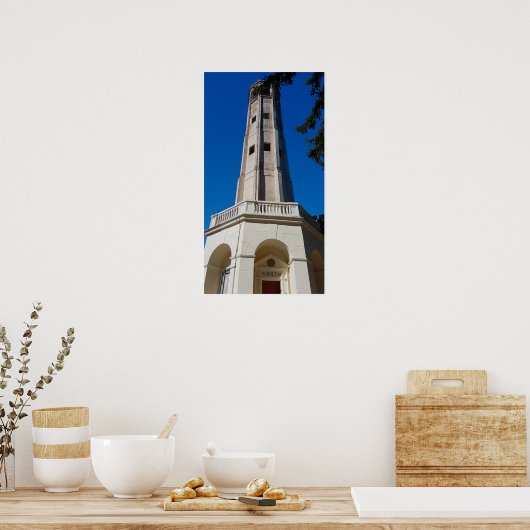 Volta Lighthouse Brunate Lake Como Italien Poster (Küche)