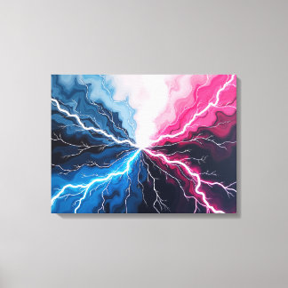 Voltage Flow – Electric Surge in Motion 24"x18" Leinwanddruck