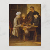 Voltaire beim Schach Postkarte (Vorderseite)