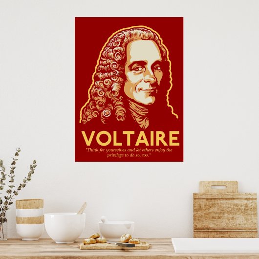 Voltaire Customizable Print Poster (Küche)