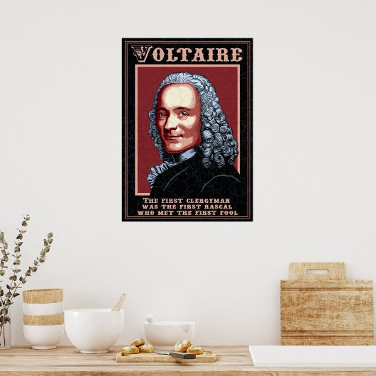 Voltaire - der erste poster (Küche)