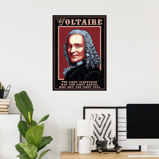 Voltaire - der erste poster (Heimbüro)