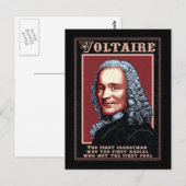 Voltaire -Der Erste Postkarte (Vorne/Hinten)
