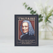 Voltaire - Gebet Postkarte (Stehend Vorderseite)