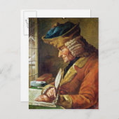 Voltaire in seiner Studie Postkarte (Vorne/Hinten)