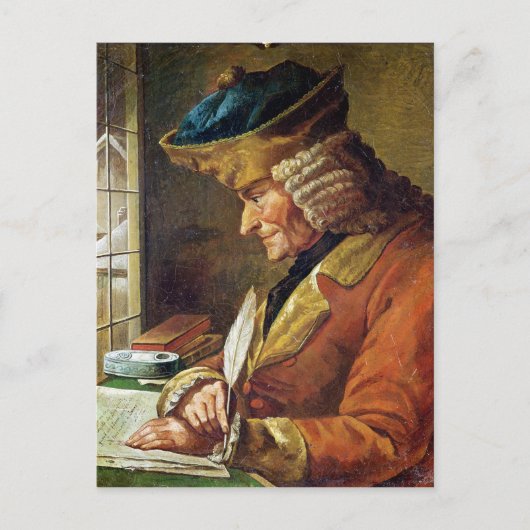 Voltaire in seiner Studie Postkarte (Vorderseite)