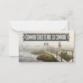 Voltaire inspirierendes Zitat "Gesunder Menschenve Mitteilungskarte (Vorderseite)