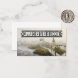 Voltaire inspirierendes Zitat "Gesunder Menschenve Mitteilungskarte