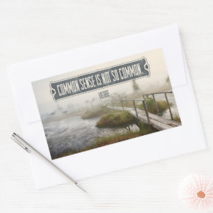 Voltaire inspirierendes Zitat "Gesunder Menschenve Rechteckiger Aufkleber