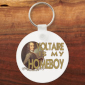 Voltaire ist mein Hausmann Schlüsselanhänger (Vorderseite)