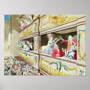 Voltaire-Krönung am Theater Francais Poster