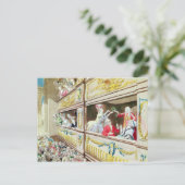 Voltaire-Krönung am Theater Francais Postkarte (Stehend Vorderseite)