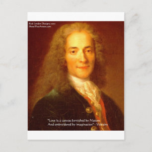 Voltaire "Liebe/Leinwand" Liebe T-Shirts Karten Ge