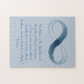 Voltaire Meditations-Zitat-Puzzlespiel Puzzle (Horizontal)