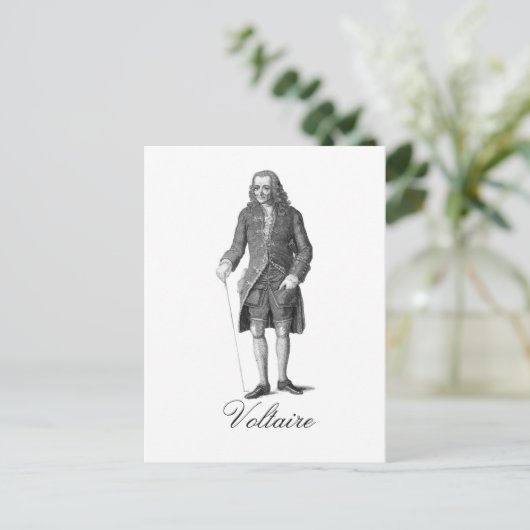 Voltaire Postkarte (Stehend Vorderseite)