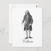 Voltaire Postkarte (Vorne/Hinten)