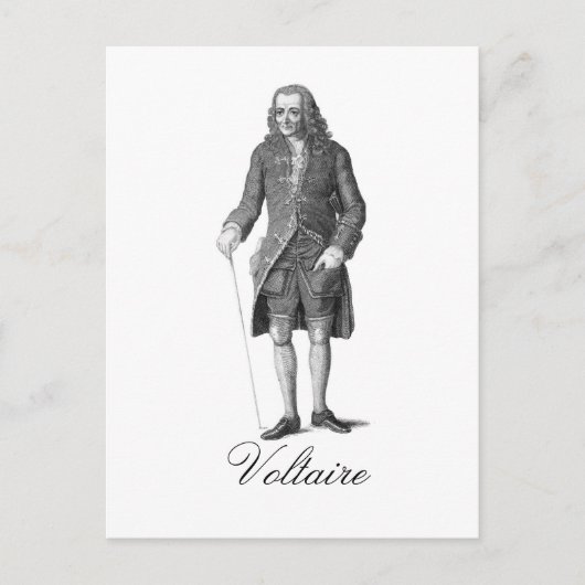 Voltaire Postkarte (Vorderseite)