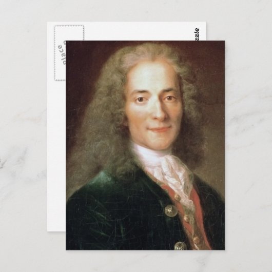 Voltaire Postkarte (Vorne/Hinten)