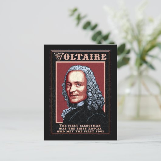 Voltaire Postkarte (Stehend Vorderseite)