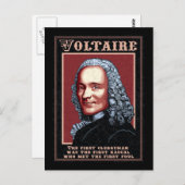 Voltaire Postkarte (Vorne/Hinten)