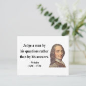 Voltaire Quote 8b Postkarte (Stehend Vorderseite)