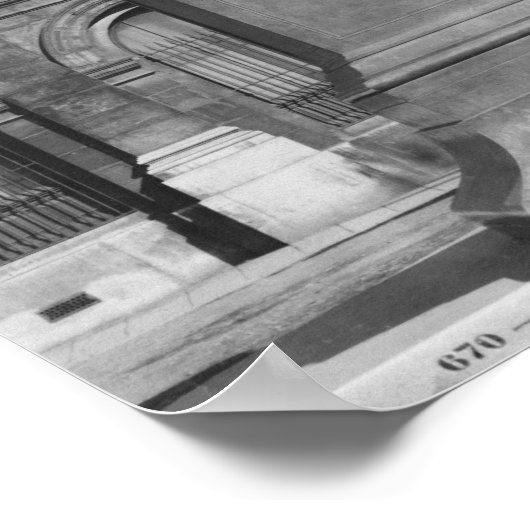 Voltaire-Statue Poster (Ecke)