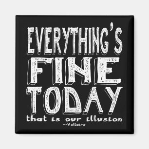 Voltaire Weiß alles ist fein heute Magnet