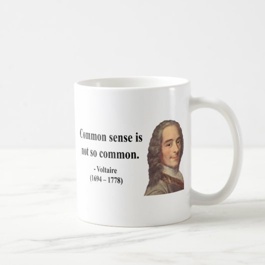 Voltaire Zitat 3b Kaffeetasse (Rechts)