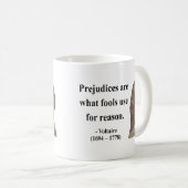 Voltaire Zitat 4b Kaffeetasse (VorderseiteRechts)