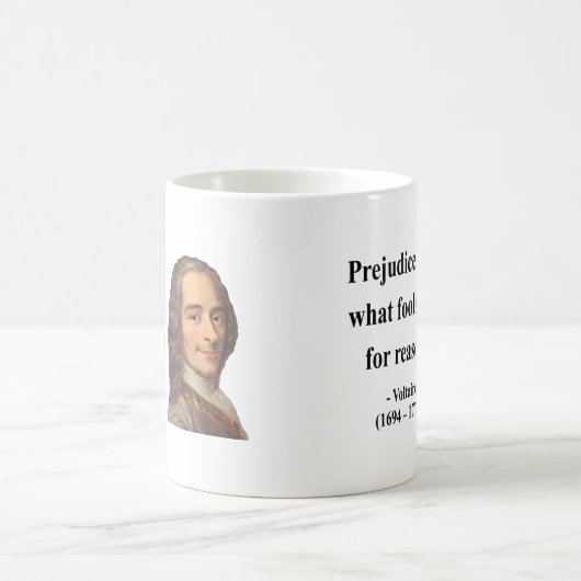 Voltaire Zitat 4b Kaffeetasse (Mittel)