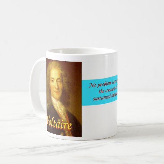Voltaire Zitat 7 Tasse (Vorderseite Links)