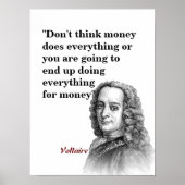 Voltaire-Zitat Poster (Vorne)