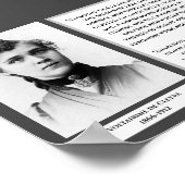 Voltairine de Cleyre Feminist Libertarian Arnarchi Poster (Ecke)