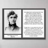 Voltairine de Cleyre Feminist Libertarian Arnarchi Poster (Vorne)